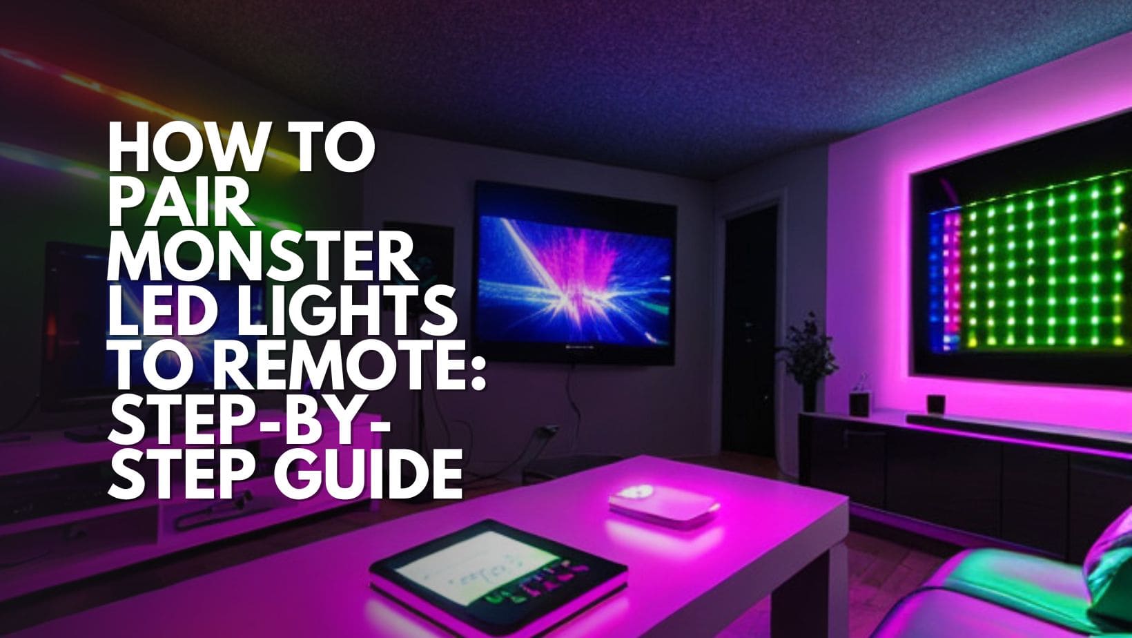 How to pair monster LED lights to remote