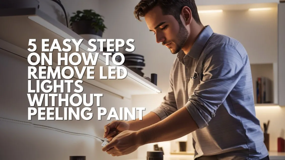 How to Remove LED Lights without peeling paint